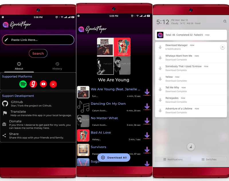 SpotiFlyper Spotify Lieder als MP3 herunterladen