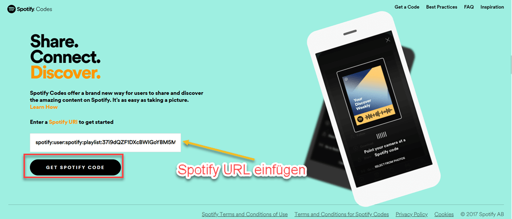 Wie kann man Spotify Strichcode oder QR Code scannen und teilen?