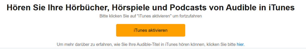 iTunes aktivieren