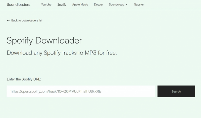 Soudloaders Spotify Downloader