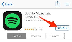 Spotify App aktualisieren auf iPhone