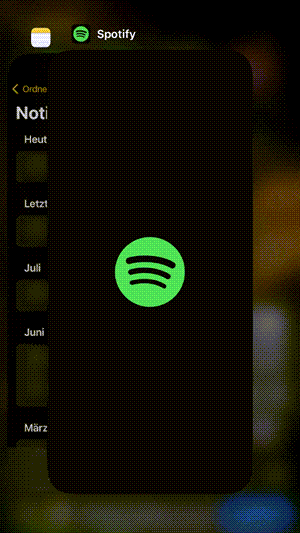 Spotify beenden auf Handy