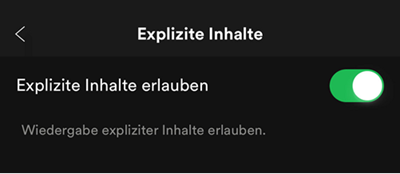 Spotify Explizite Inhalte erlauben