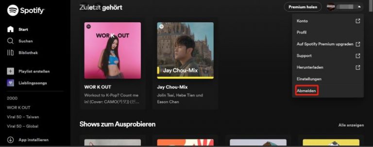 Du Hast Das Tab Limit Erreicht Spotify