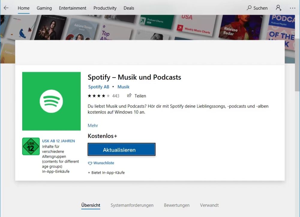 Spotify auf Windows aktualisieren